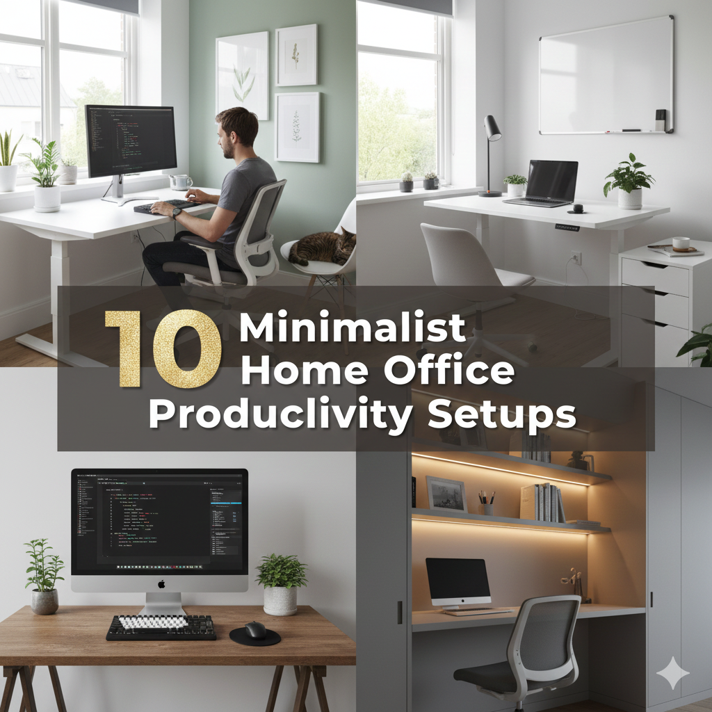 10 Minimalist Home Office Productivity Setups For Remote Workers