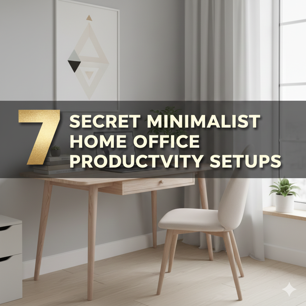 7 Secret Minimalist Home Office Productivity Setups to Promote Better Focus