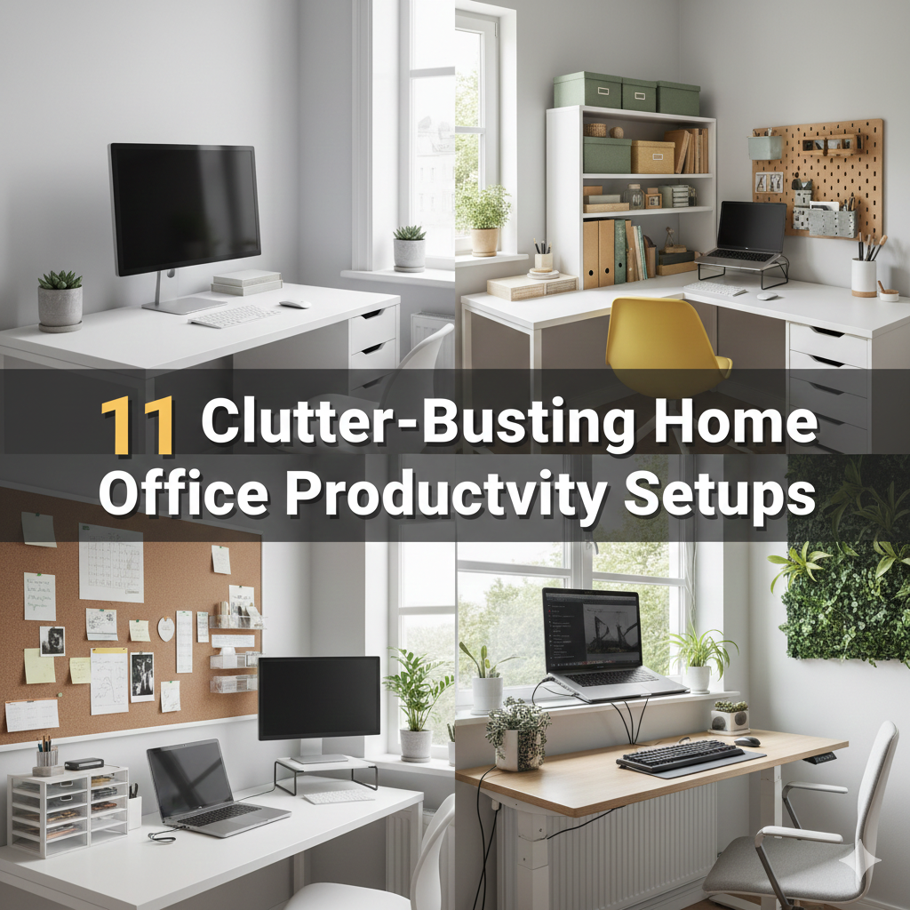 11 Clutter-Busting Home Office Productivity Setups