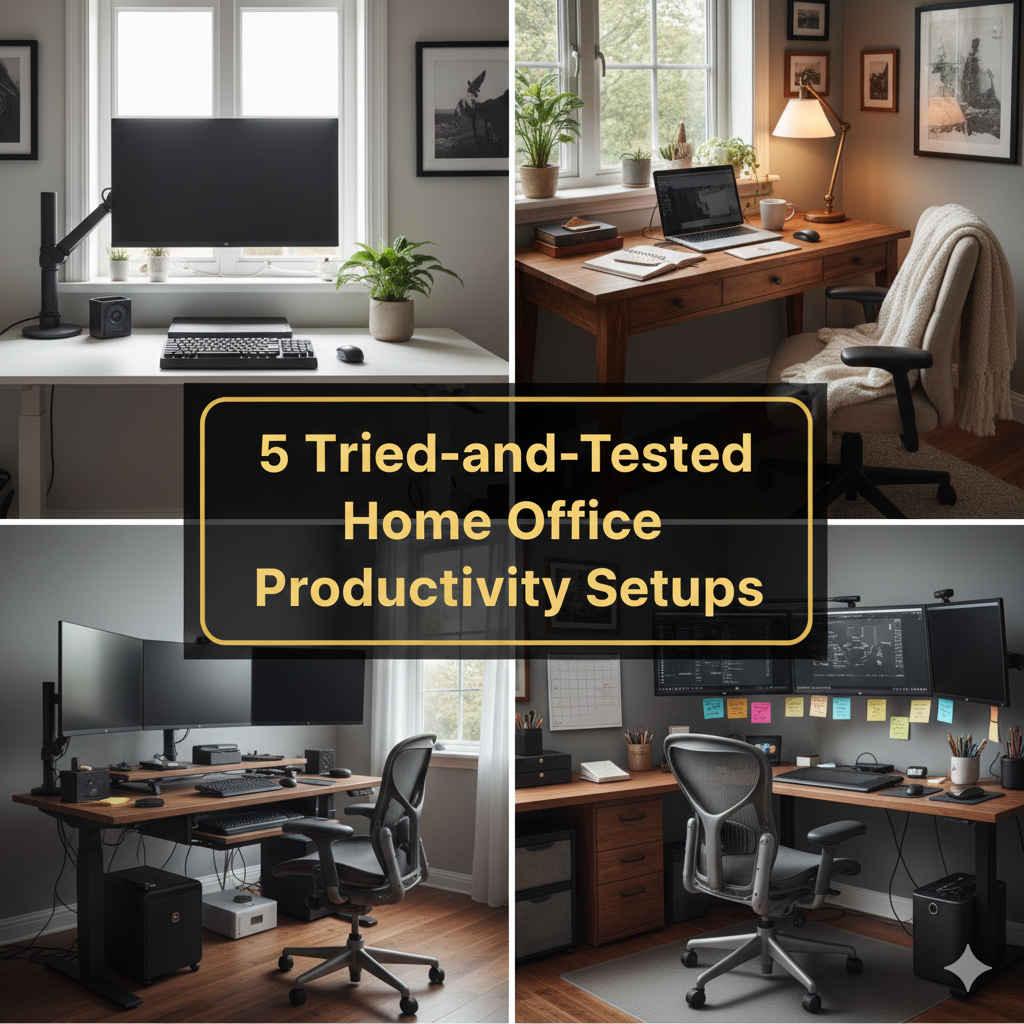 5 Tried-and-Tested Home Office Productivity Setups for Small Desks
