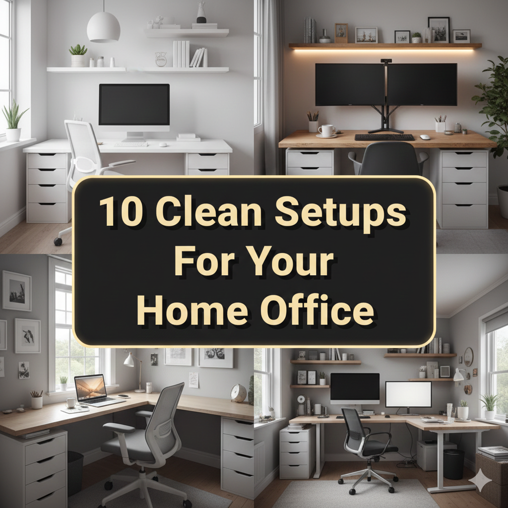 How To Maximize Productivity With 10 Clean Setups For Your Home Office