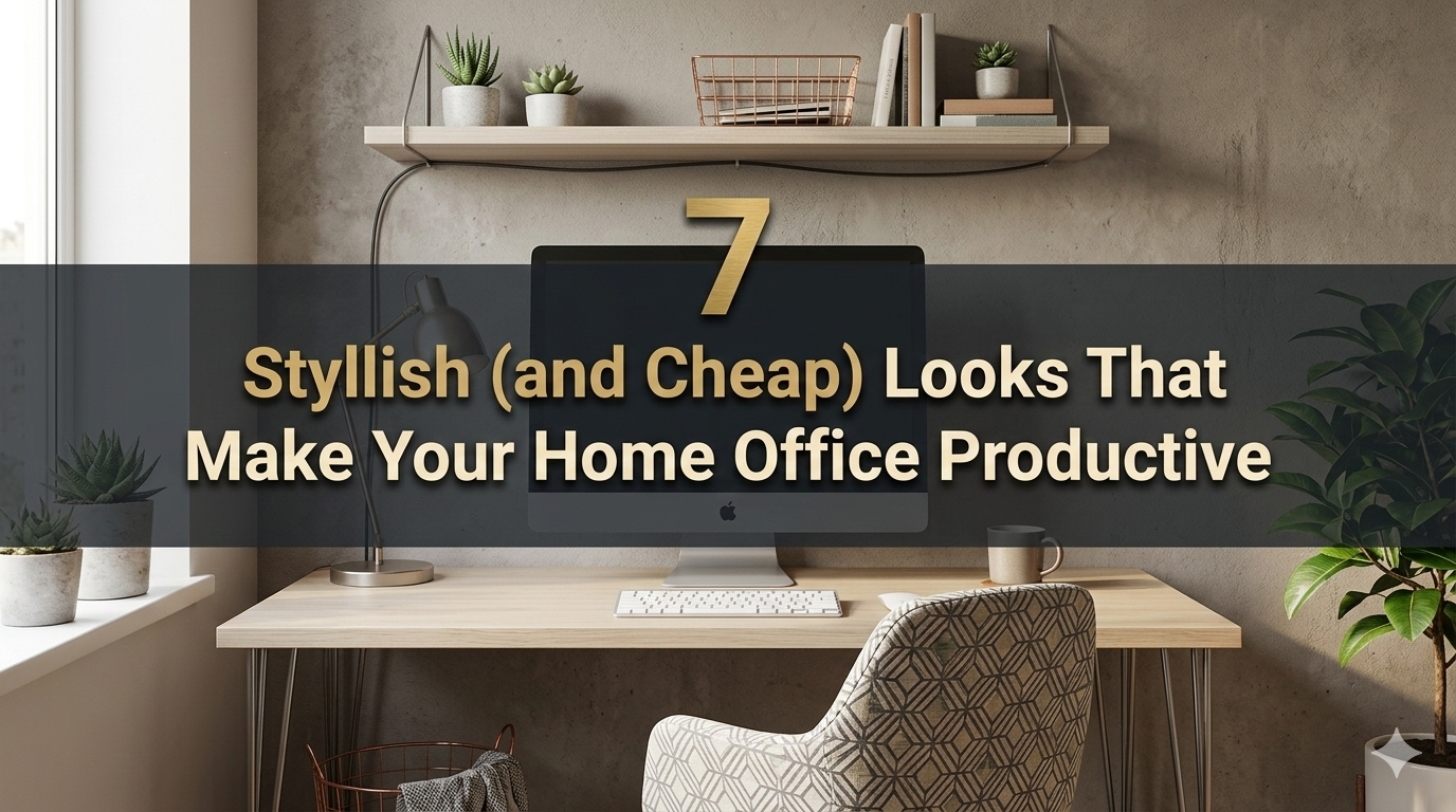 7 Stylish (and Cheap) Looks That Make Your Home Office Productive