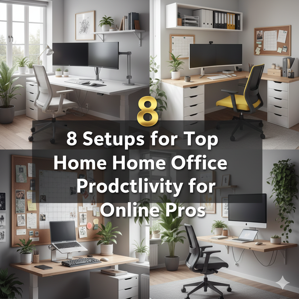 8 Setups for Top Home Office Productivity for Online Pros