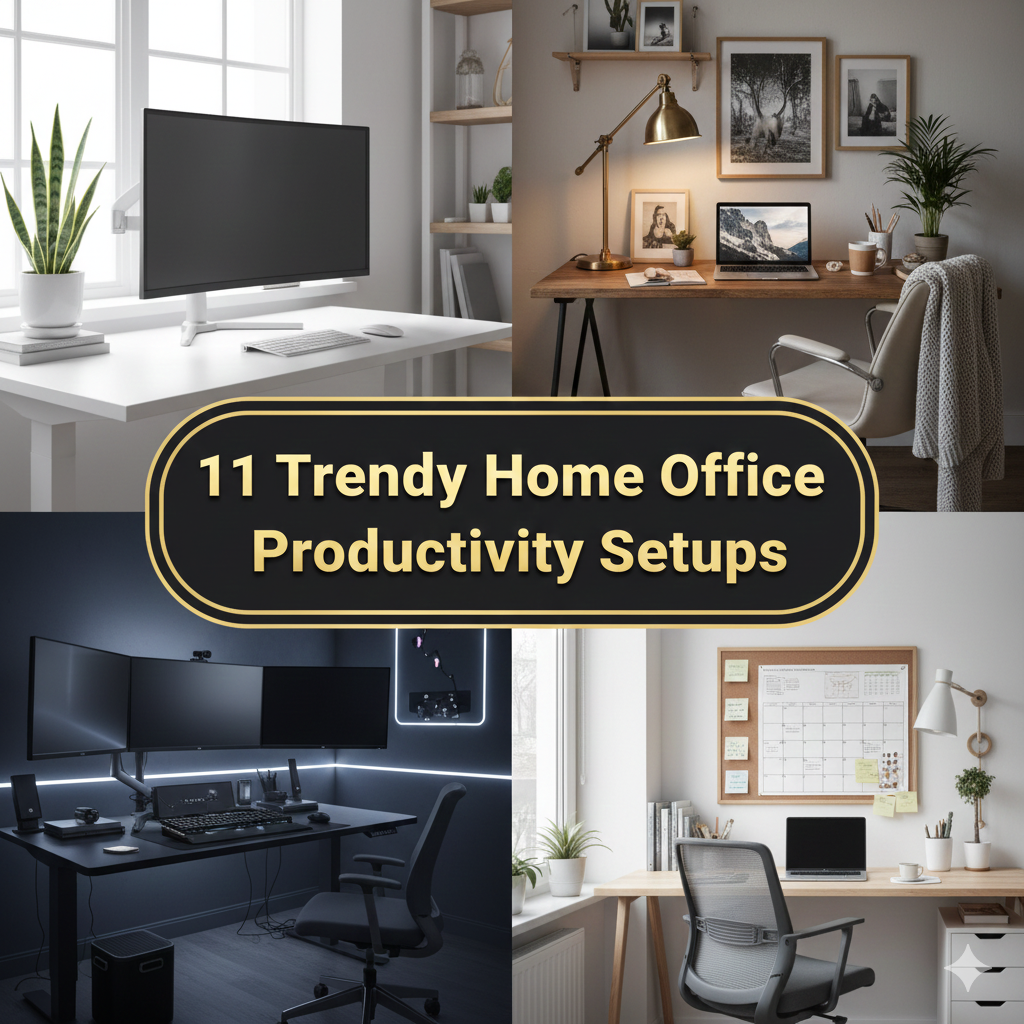 11 Trendy Home Office Productivity Setups for Remote Work Life