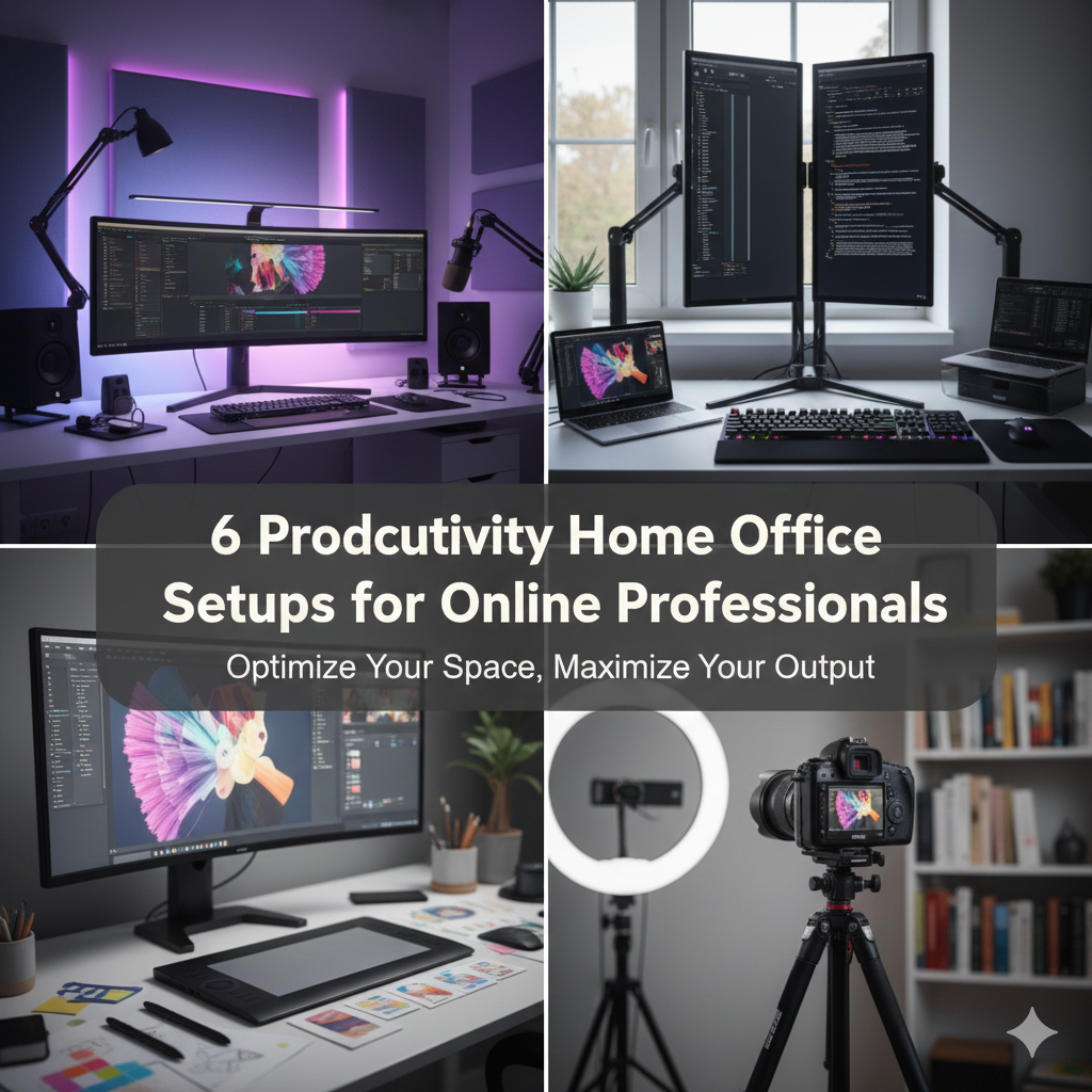 Top 6 Productivity Home Office Setups for Online Professionals