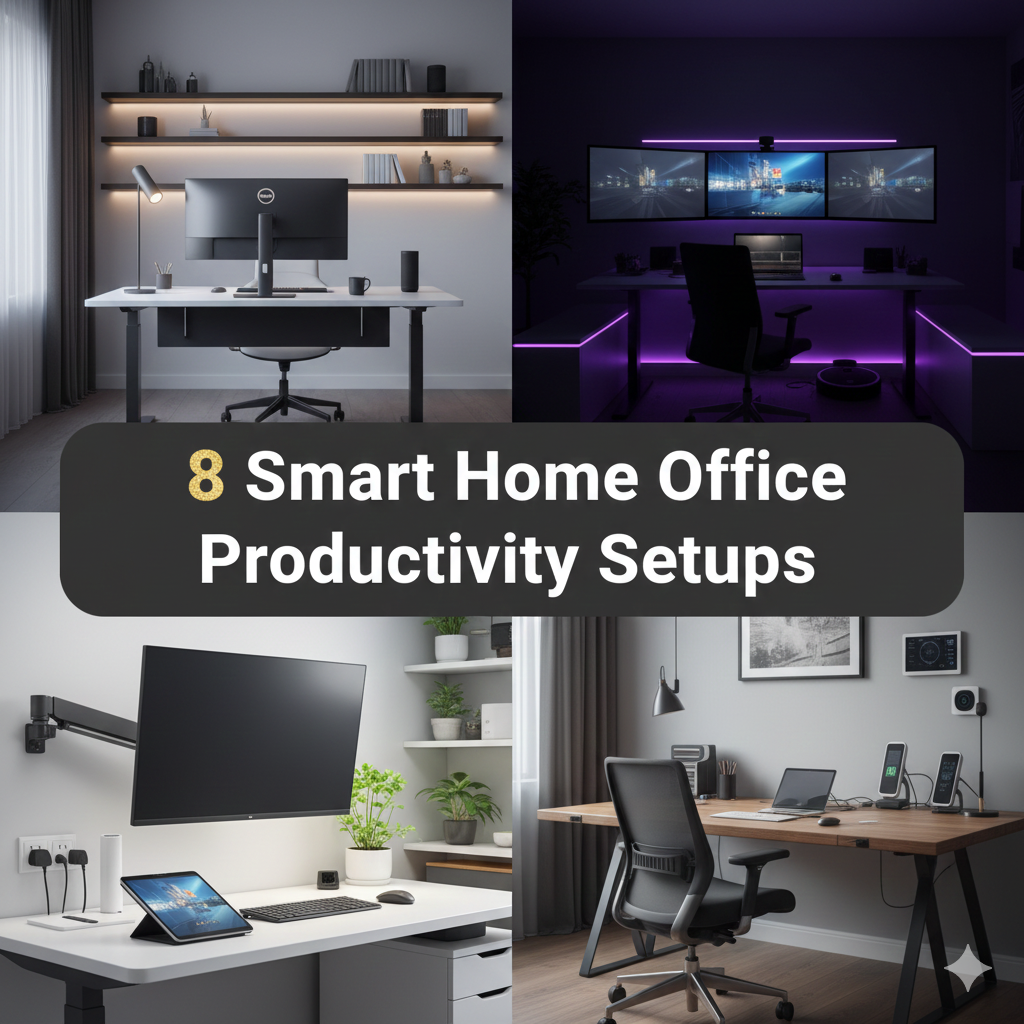 8 Smart Home Office Productivity Setups for Small Spaces
