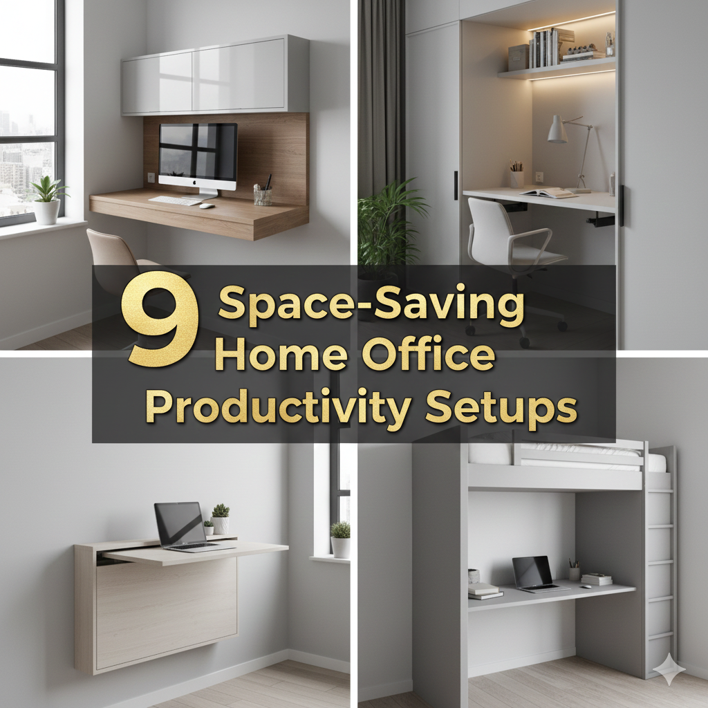 9 Space-Saving Home Office Productivity Setups