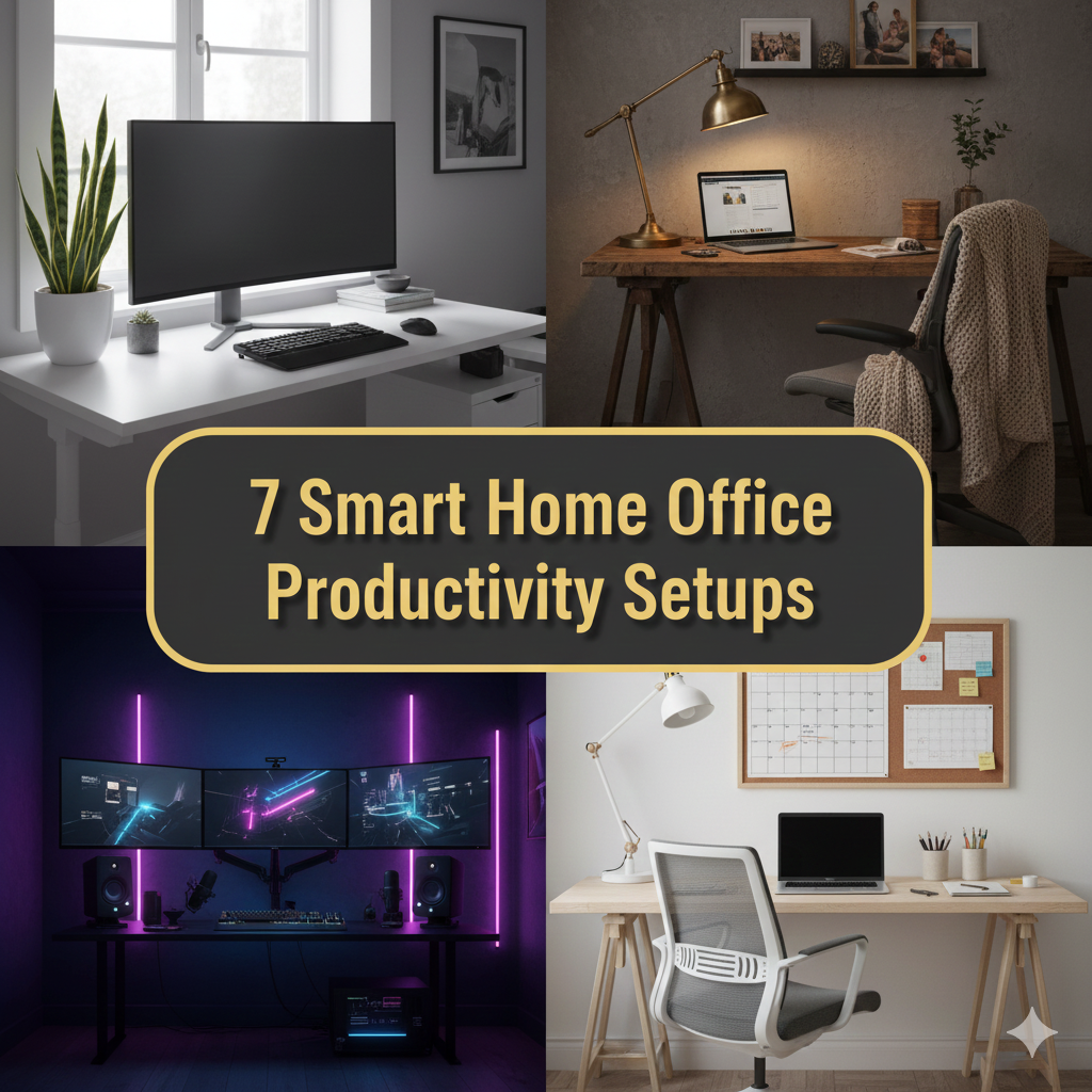7 Smart Home Office Productivity Setups for Tiny Rooms