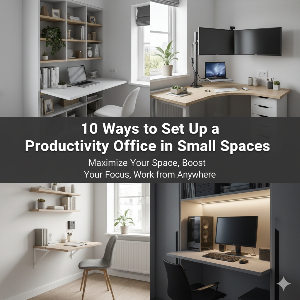10 Ways to Set Up a Productivity Home Office in Small Spaces