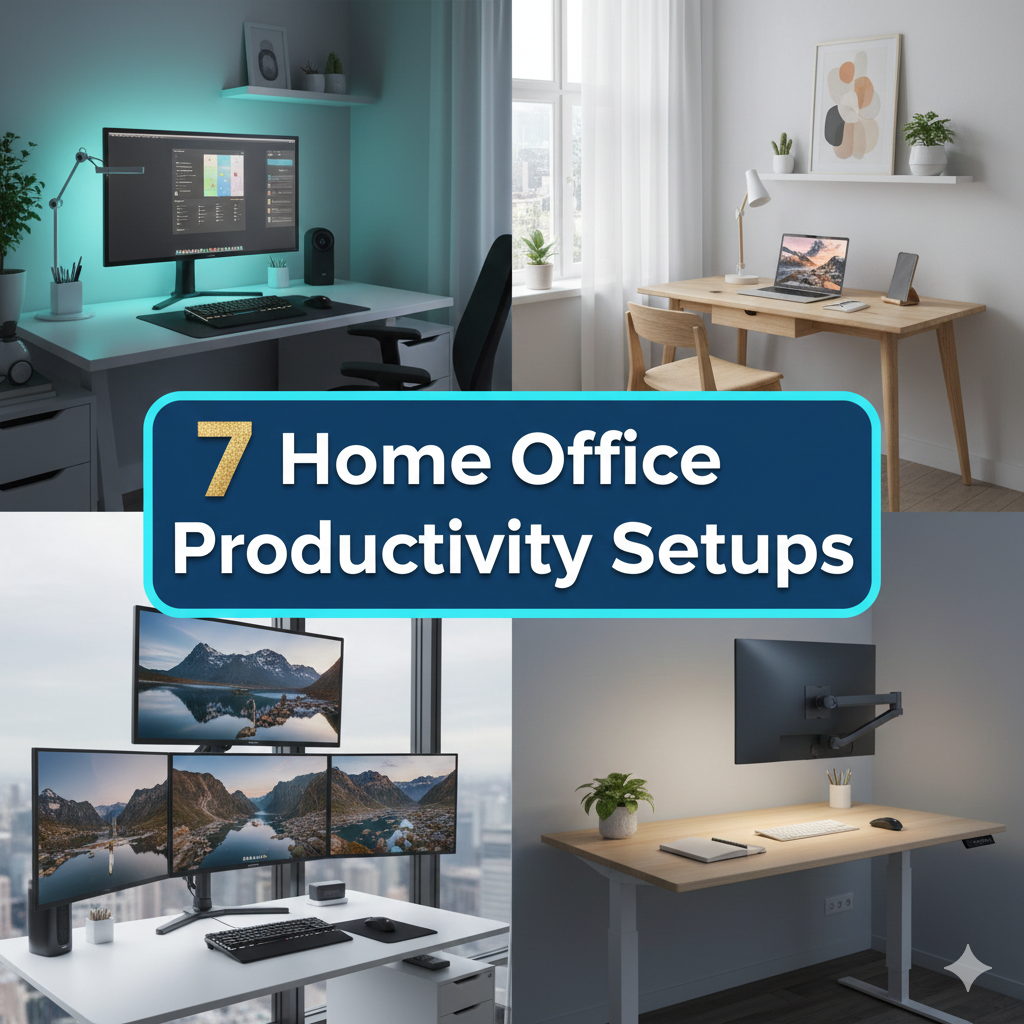 7 Home Office Productivity Setups With Minimalist Workspaces