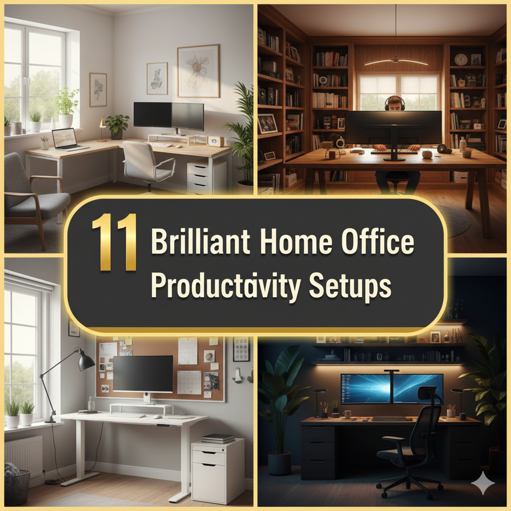 11 Brilliant Home Office Productivity Setups for Small Spaces